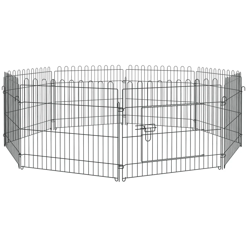 Parc Pliable pour Chien PawHut 8 Panneaux 71 x 61 cm