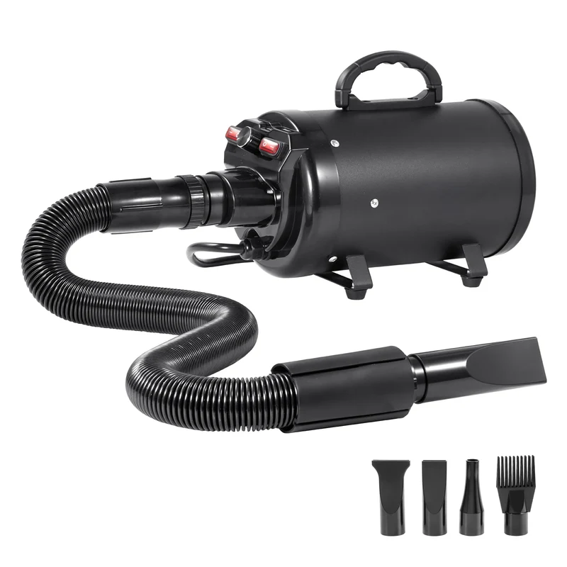 Souffleur pour Chien 2000W Toilettage 4 Buses SucceBuy
