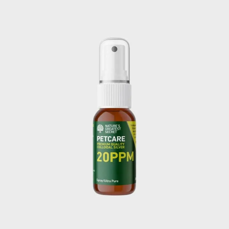 ARGENT COLLOÏDAL ANTISEPTIQUE NATUREL POUR CHIEN ET CHAT - SPRAY VOYAGE 20 PPM