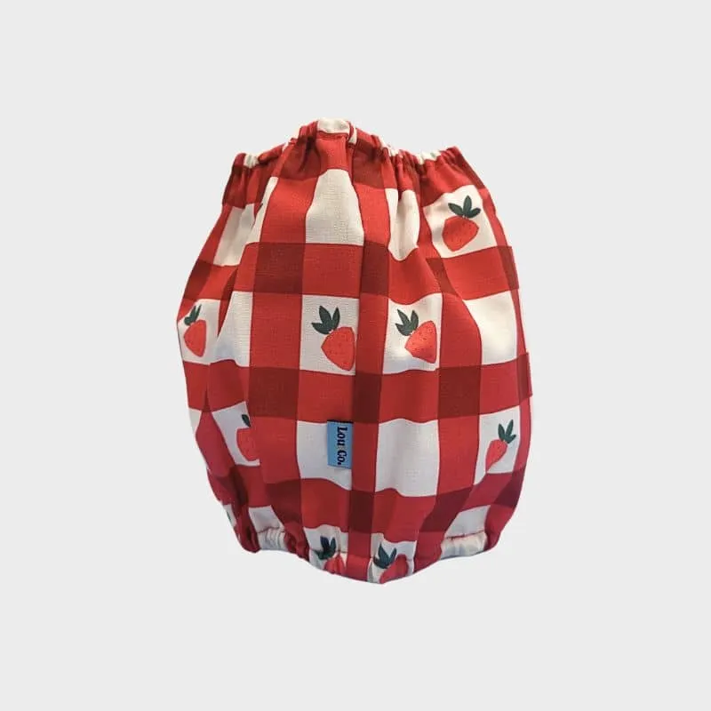 SNOOD POUR CHIEN EN COTON - FRAISE 🍓