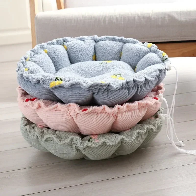 Panier Mignon Ajustable Chien Bleu Vert Rose