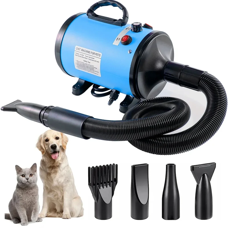 Souffleur de Toilettage Sèche-Poil 100 m/s pour Grand Chien