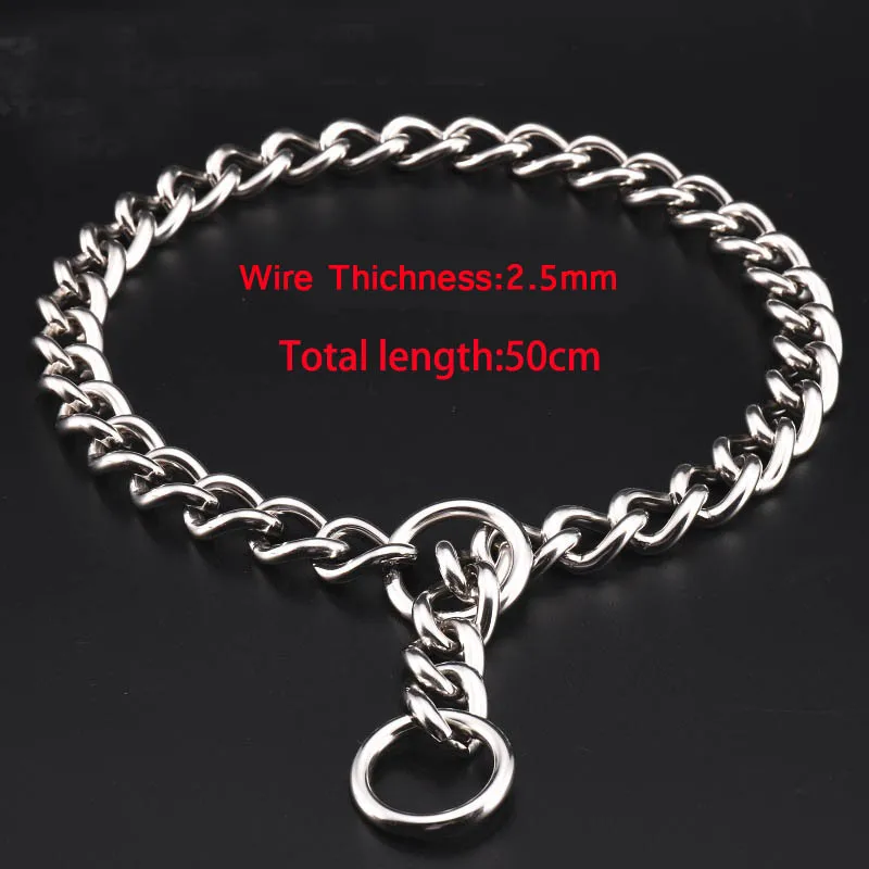 Collier Étrangleur Chaîne Acier Inoxydable 304 Gros Chien