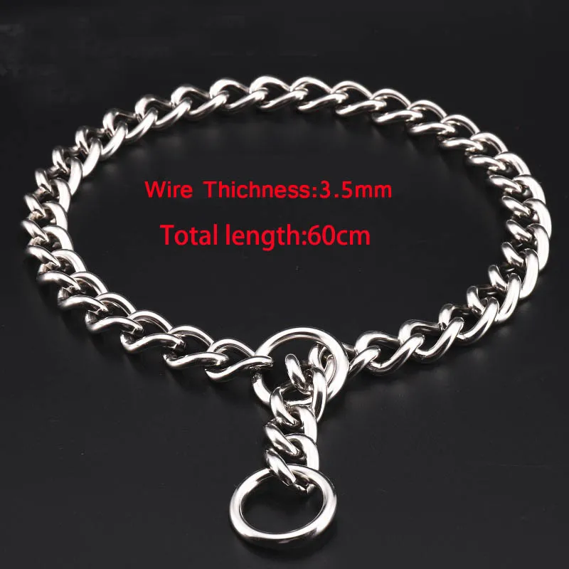 Collier Étrangleur Chaîne Acier Inoxydable 304 Gros Chien