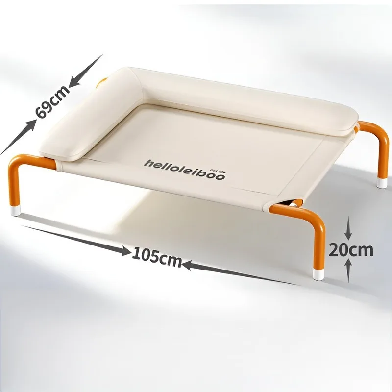 Lit Surélevé pour Chien Maille Respirante Extérieur 105 cm