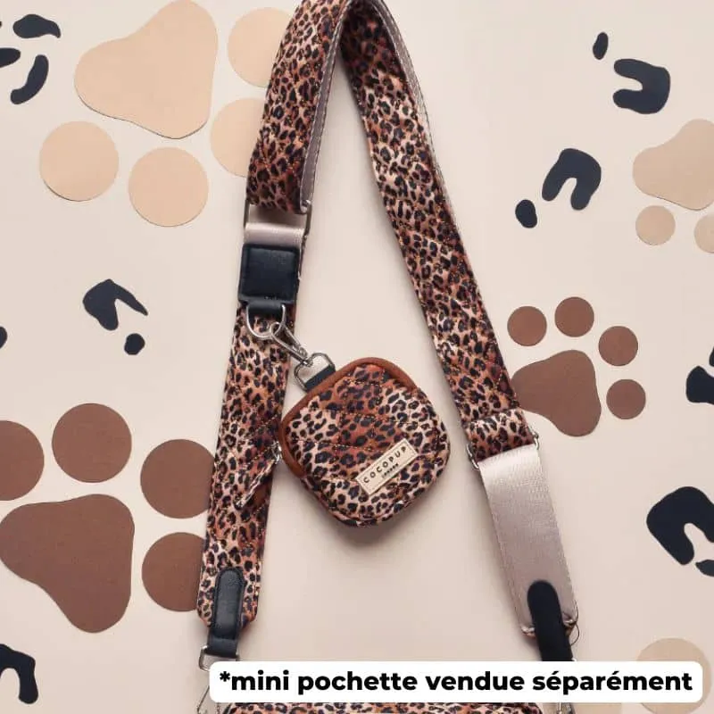ANSE POUR SACOCHE - MATELASSÉ LÉOPARD
