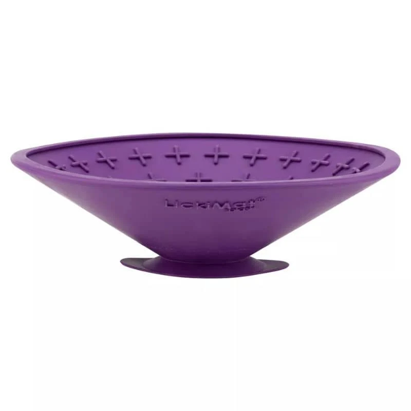 BOL À LÉCHER AVEC VENTOUSE POUR CHIEN - LICKIMAT® SPLASH™ VIOLET
