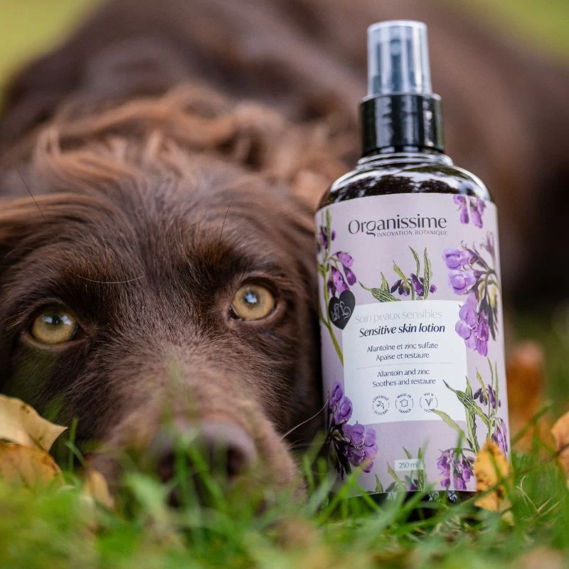Soin peaux sensibles pour chien ou chat Organissime