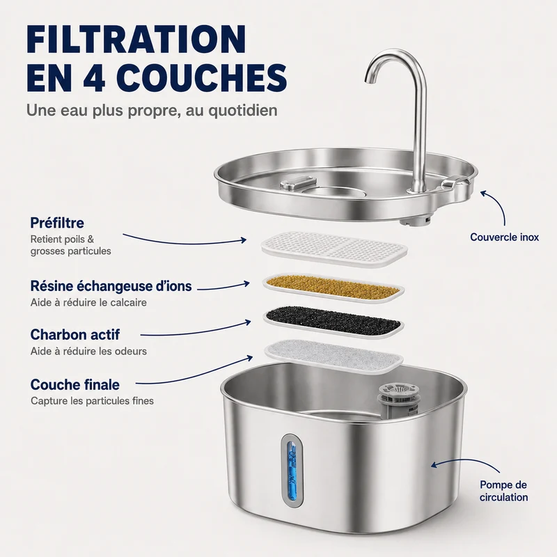 Fontaine à Eau pour Chat
