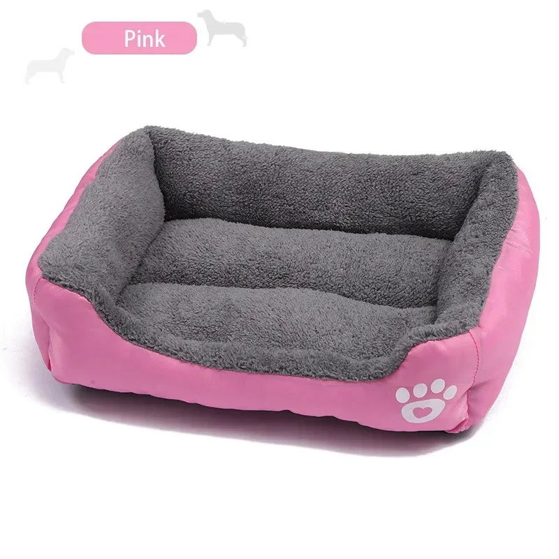 Panier Rectangulaire pour Chien Bords Rembourrés Lavable 6 Tailles