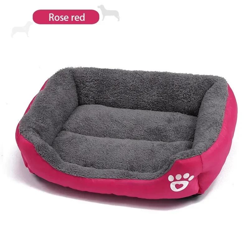 Panier Rectangulaire pour Chien Bords Rembourrés Lavable 6 Tailles
