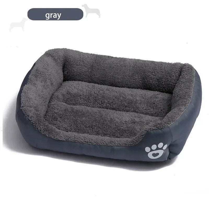 Panier Rectangulaire pour Chien Bords Rembourrés Lavable 6 Tailles