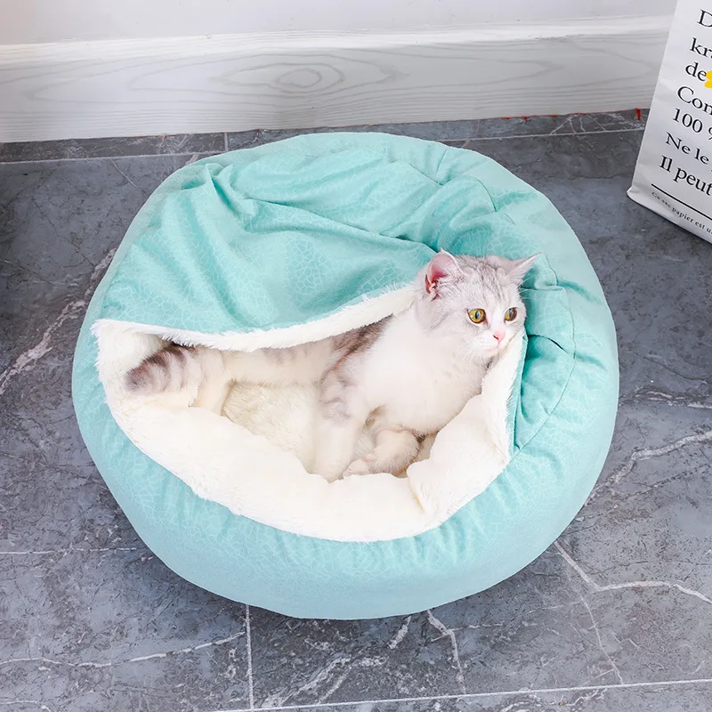 Panier Igloo Rond Cocon Douillet pour Petit Chien 50 et 60 cm