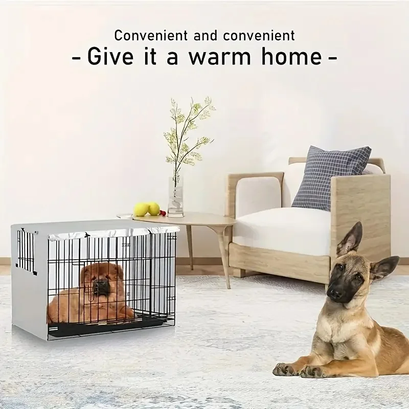 Housse pour Cage de Chien Noire Grande Taille 5 Formats