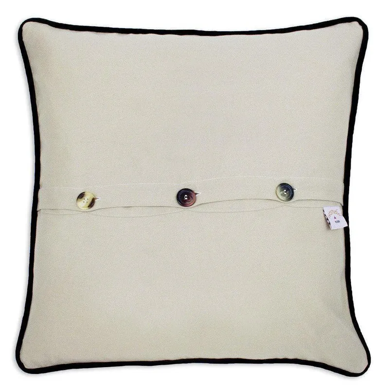 Ohio Embroidered CatStudio State Pillow