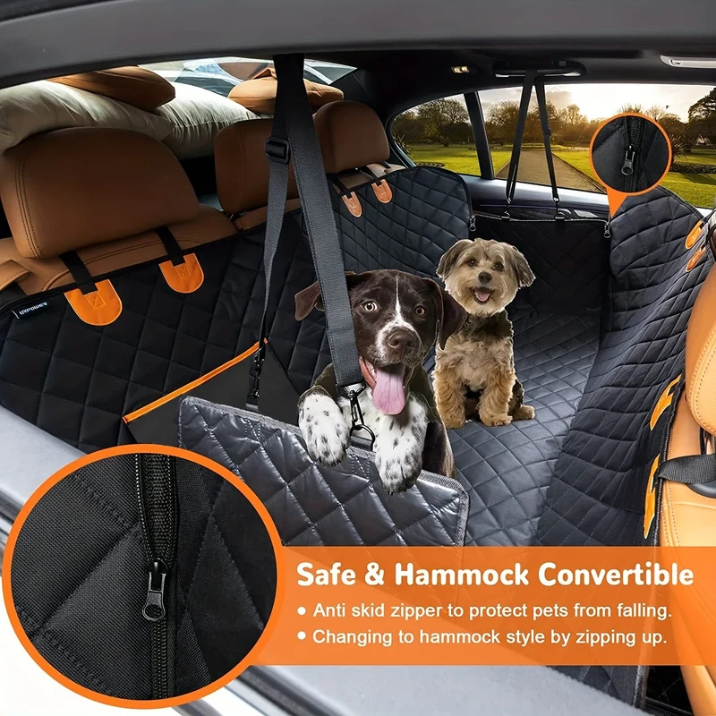 Hamac Voiture pour Chien 600D Étanche Protège-Coffre 137x147 cm