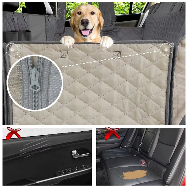 Hamac Voiture pour Chien avec Poche de Rangement Antirayures