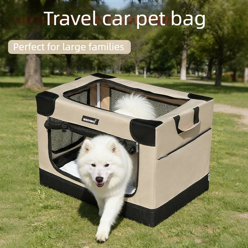 Cage de Transport Pliable pour Chien Souple Oxford 600D