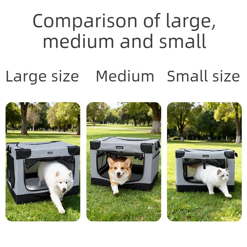 Cage de Transport Pliable pour Chien Souple Oxford 600D