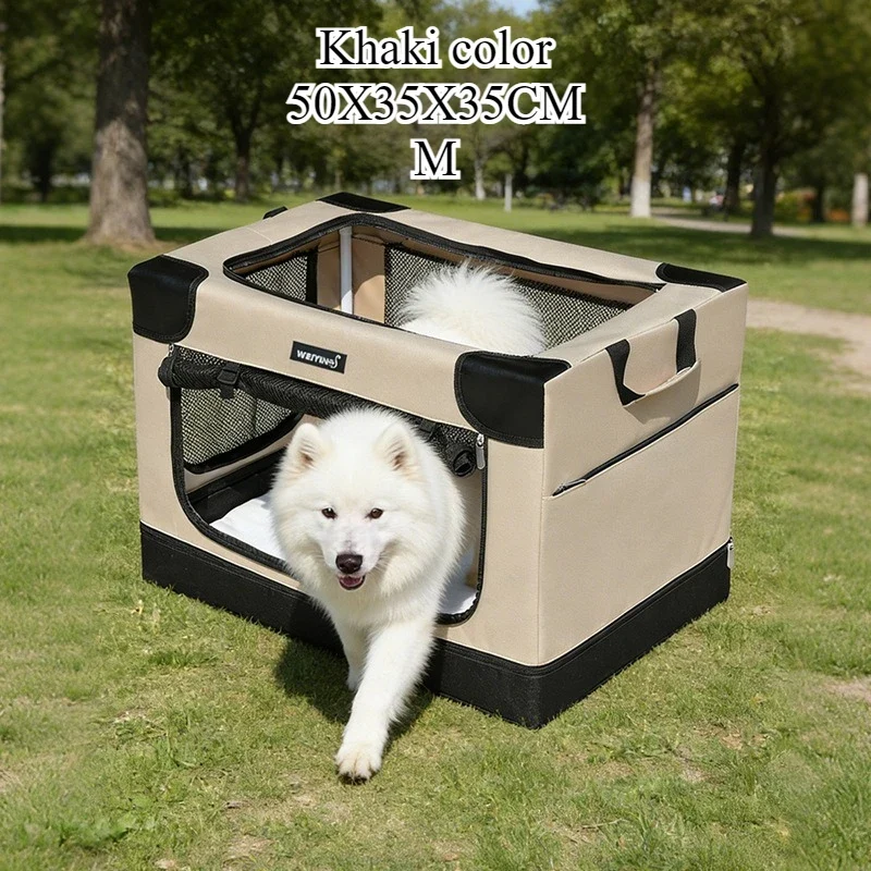 Cage de Transport Pliable pour Chien Souple Oxford 600D