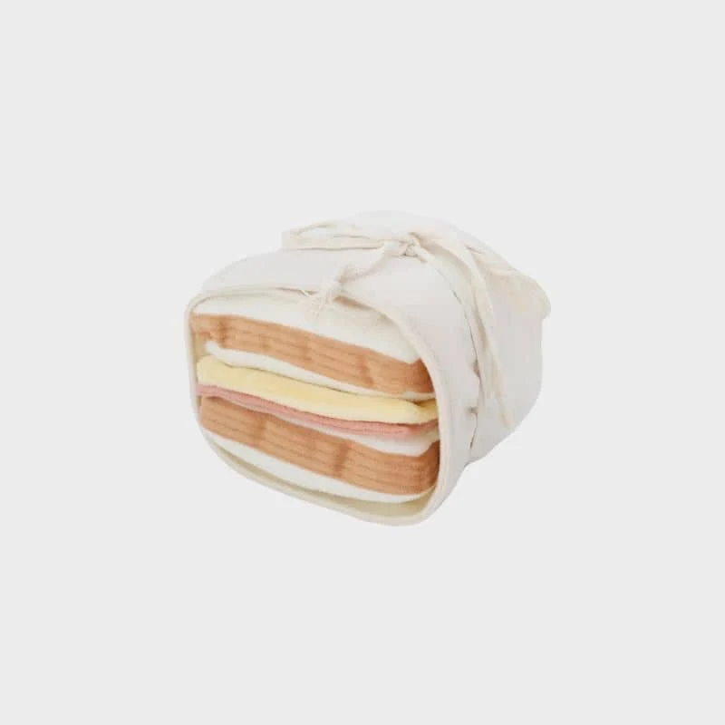 JEU D’OCCUPATION ET DE FOUILLE POUR CHIEN - SANDWICH "HAM & CHEESE" 🥪