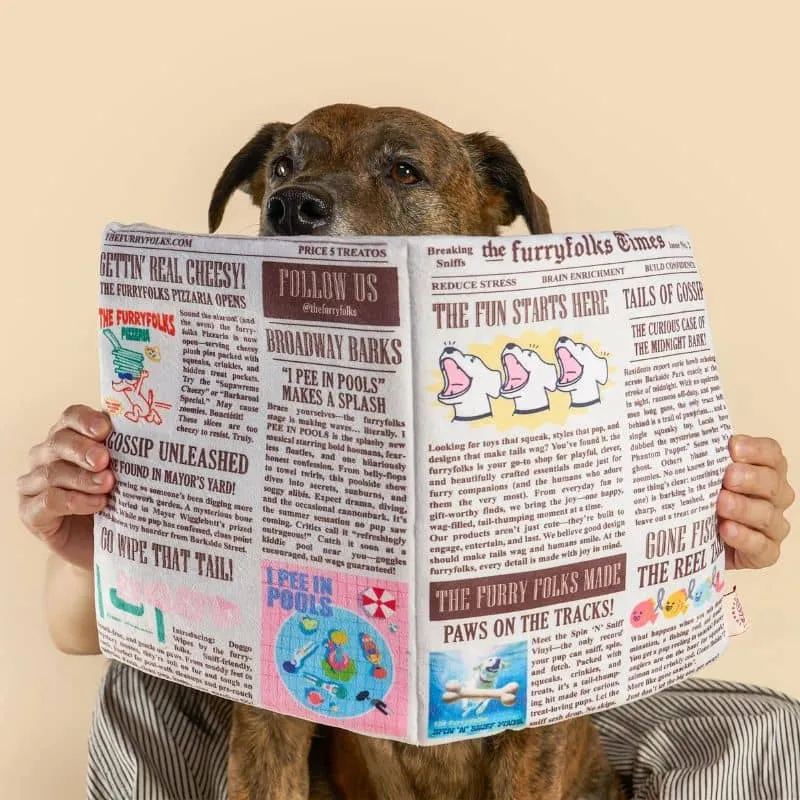 JEU D’OCCUPATION ET DE FOUILLE POUR CHIEN - JOURNAL 🗞️