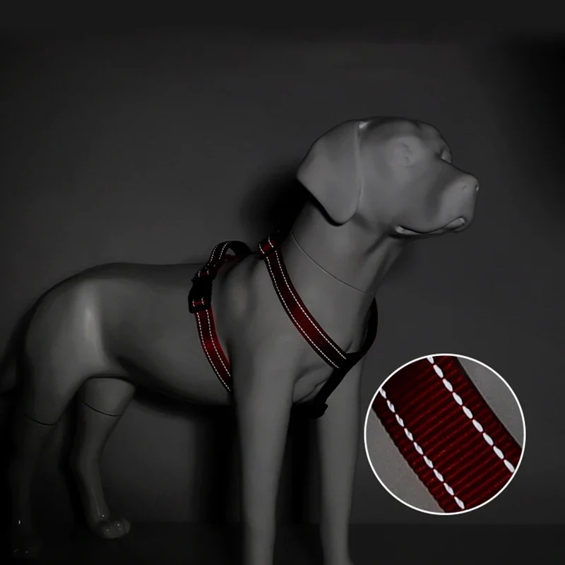 Harnais en H Réfléchissant Rembourré Nylon pour Husky