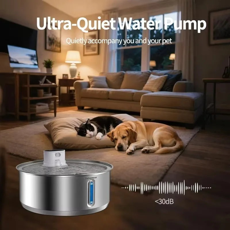 Fontaine à Eau sans Fil 8 L sur Batterie Gros Chien