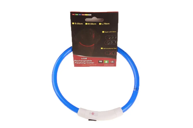 Collier Lumineux LED Rechargeable USB Tube 70 cm Chien