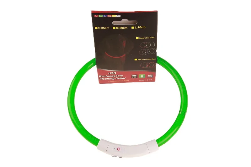 Collier Lumineux LED Rechargeable USB Tube 70 cm Chien