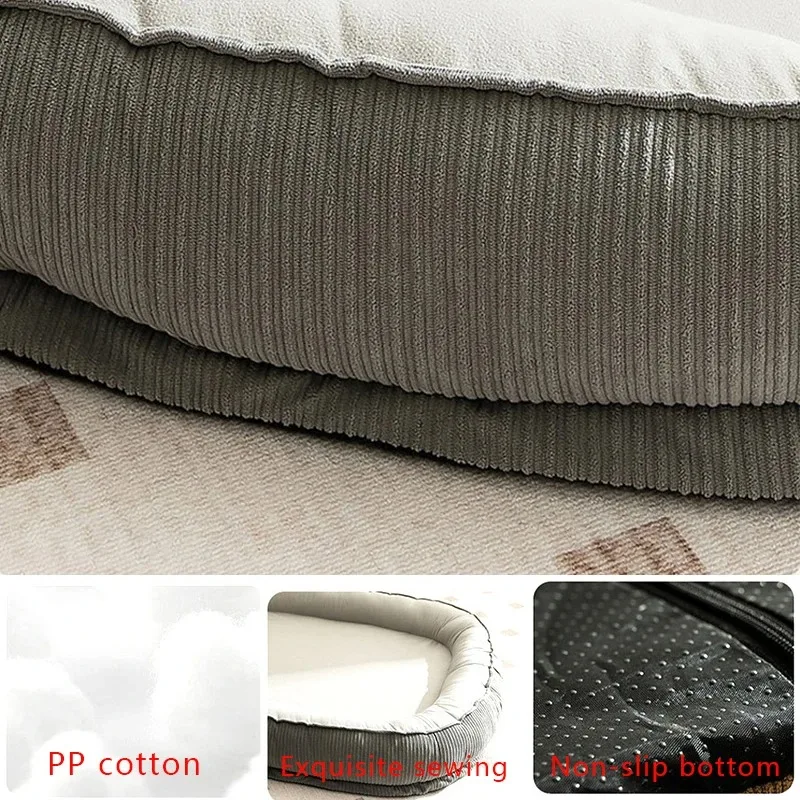 Panier Ovale Bord Texturé pour Chien du S au 2XL