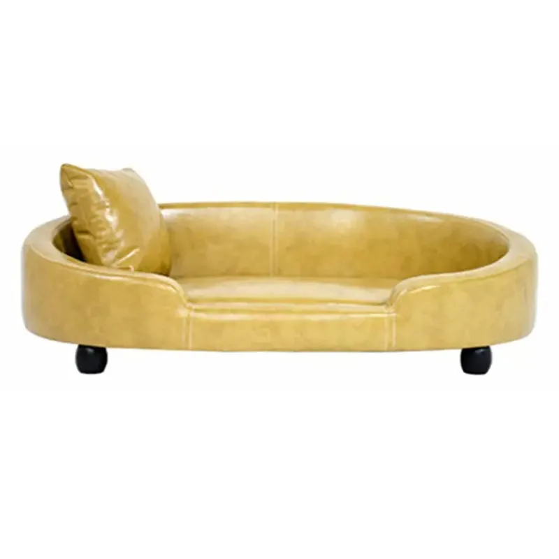 Canapé Ovale sur Pieds pour Chien Moyen 90x64 cm