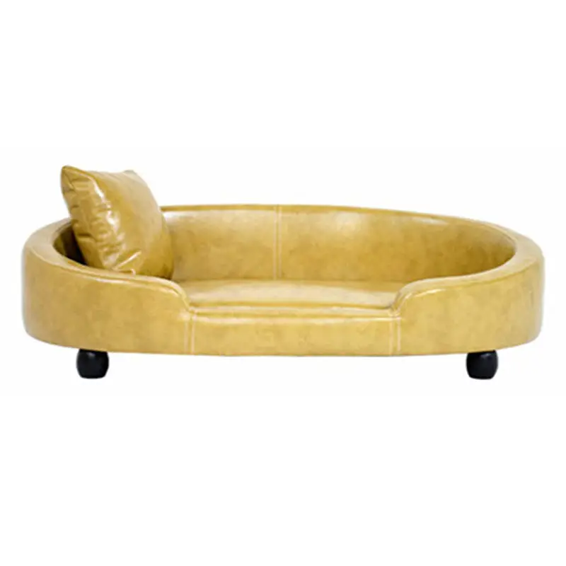 Canapé Ovale sur Pieds pour Chien Moyen 90x64 cm
