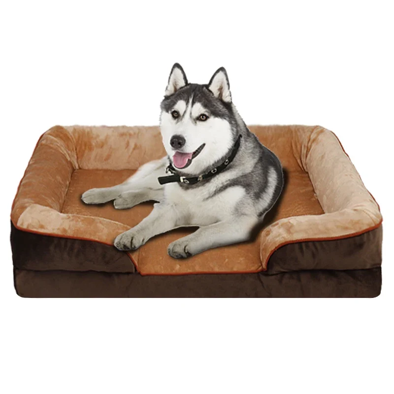 Panier Orthopédique Grand Chien Mousse de Soutien Déhoussable