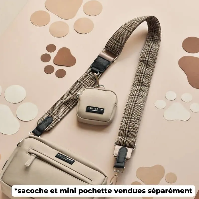 ANSE POUR SACOCHE - CARREAUX PUP PLAID