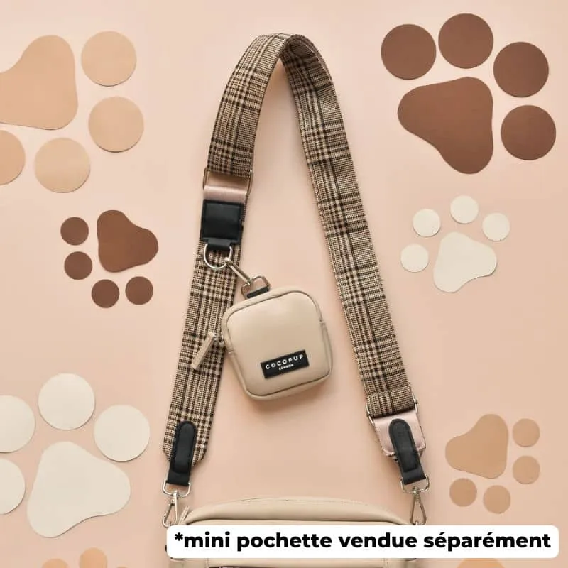 ANSE POUR SACOCHE - CARREAUX PUP PLAID
