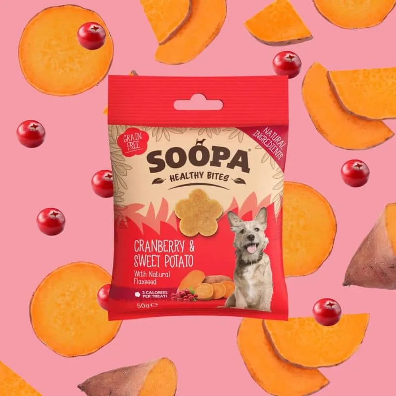 FRIANDISES D'ÉDUCATION POUR CHIEN - CRANBERRY ET PATATE DOUCE