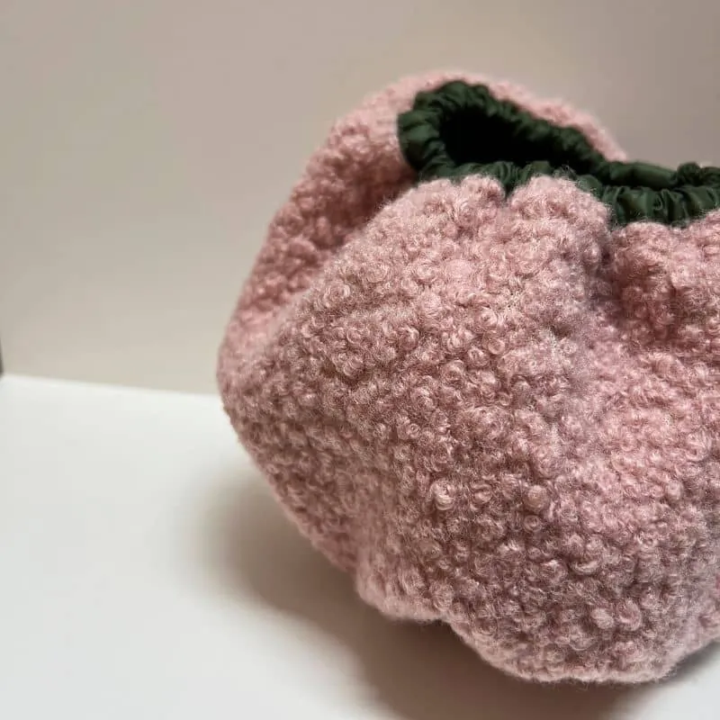 SNOOD HIVER WATERPROOF ET FOURRÉ POUR CHIEN - KAKI ET ROSE
