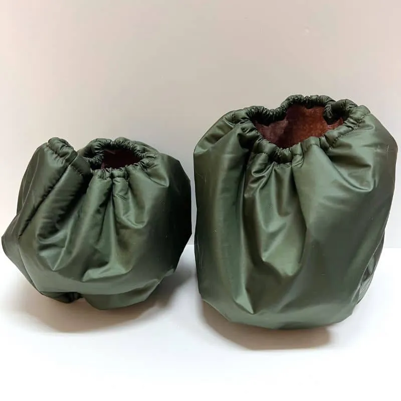 SNOOD HIVER WATERPROOF ET FOURRÉ POUR CHIEN - KAKI ET ROSE