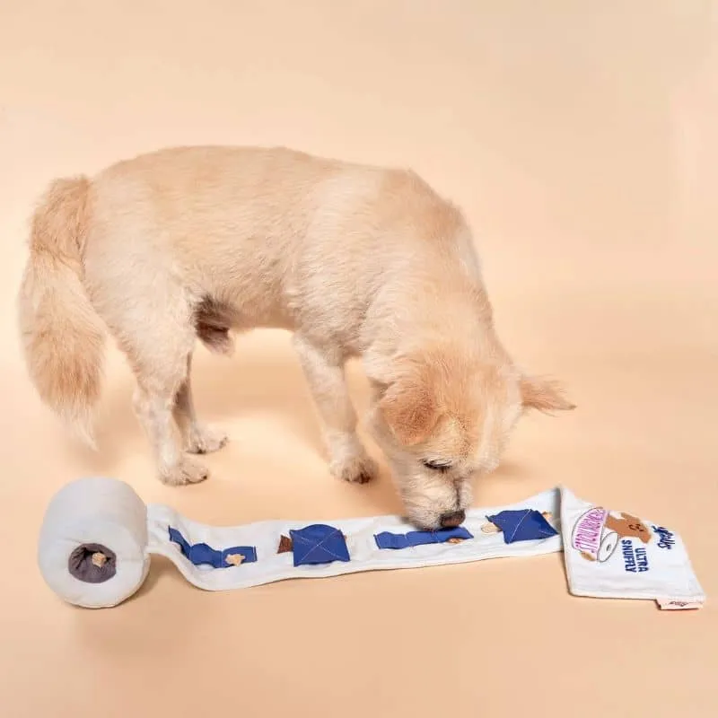 JEU D’OCCUPATION ET DE FOUILLE POUR CHIEN - PAPIER TOILETTE 🧻