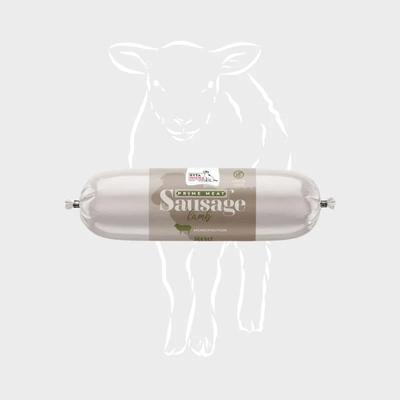 PÂTÉE FERME POUR CHIEN - SAUCISSE DE RÉCOMPENSE (CANARD, BOEUF, AGNEAU, DINDE OU SAUMON)