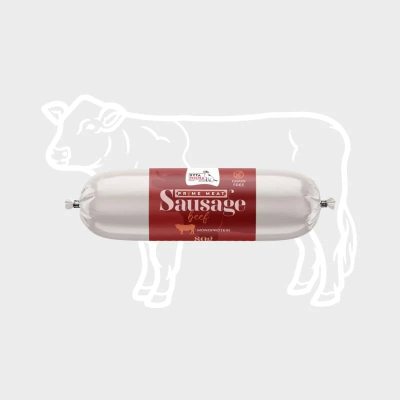 PÂTÉE FERME POUR CHIEN - SAUCISSE DE RÉCOMPENSE (CANARD, BOEUF, AGNEAU, DINDE OU SAUMON)