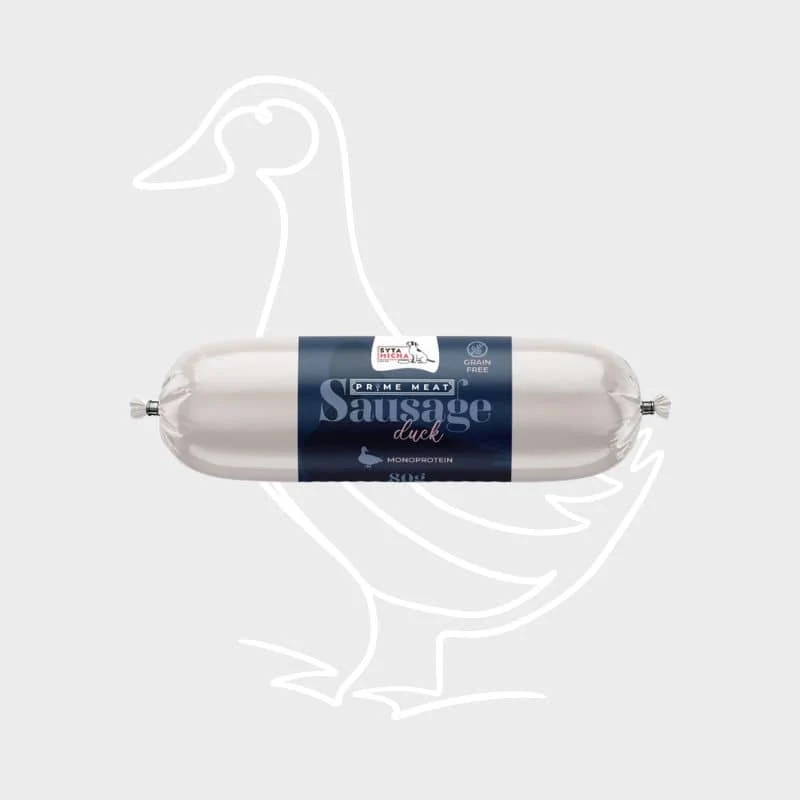 PÂTÉE FERME POUR CHIEN - SAUCISSE DE RÉCOMPENSE (CANARD, BOEUF, AGNEAU, DINDE OU SAUMON)