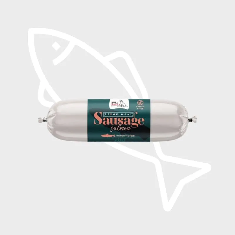 PÂTÉE FERME POUR CHIEN - SAUCISSE DE RÉCOMPENSE (CANARD, BOEUF, AGNEAU, DINDE OU SAUMON)