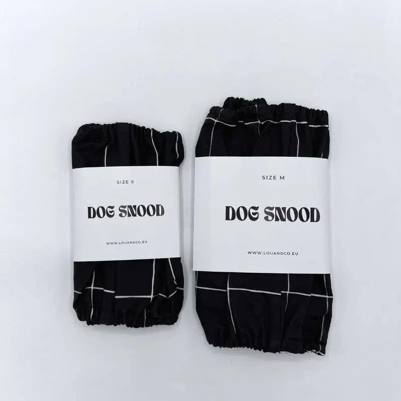 SNOOD POUR CHIEN EN COTON - MONOBLOCK B&W