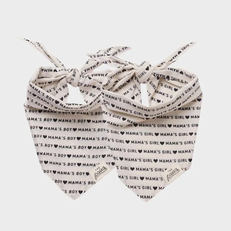 BANDANA POUR CHIEN - 💖 MAMA'S GIRL OU MAMA'S BOY 💖