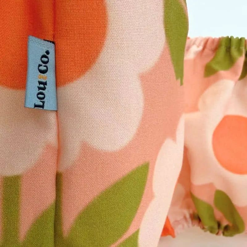 SNOOD POUR CHIEN EN COTON - RETRO FLORAL