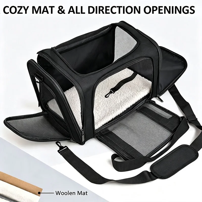 Sac de Transport Chien Souple Tapis Lavable 3 Tailles