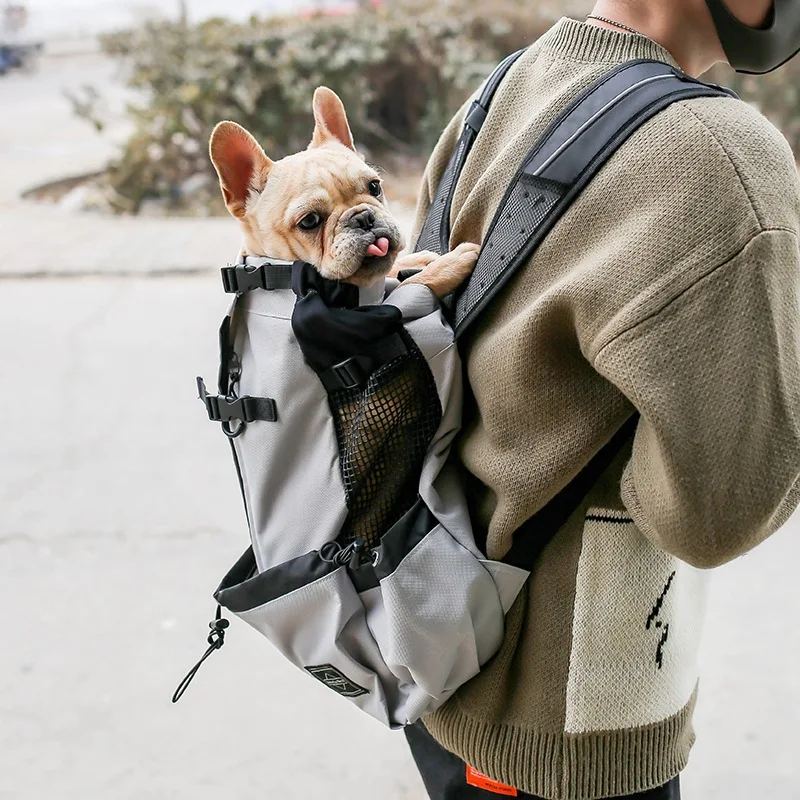 Sac à Dos de Transport Chien Bouledogue Randonnée 18 kg