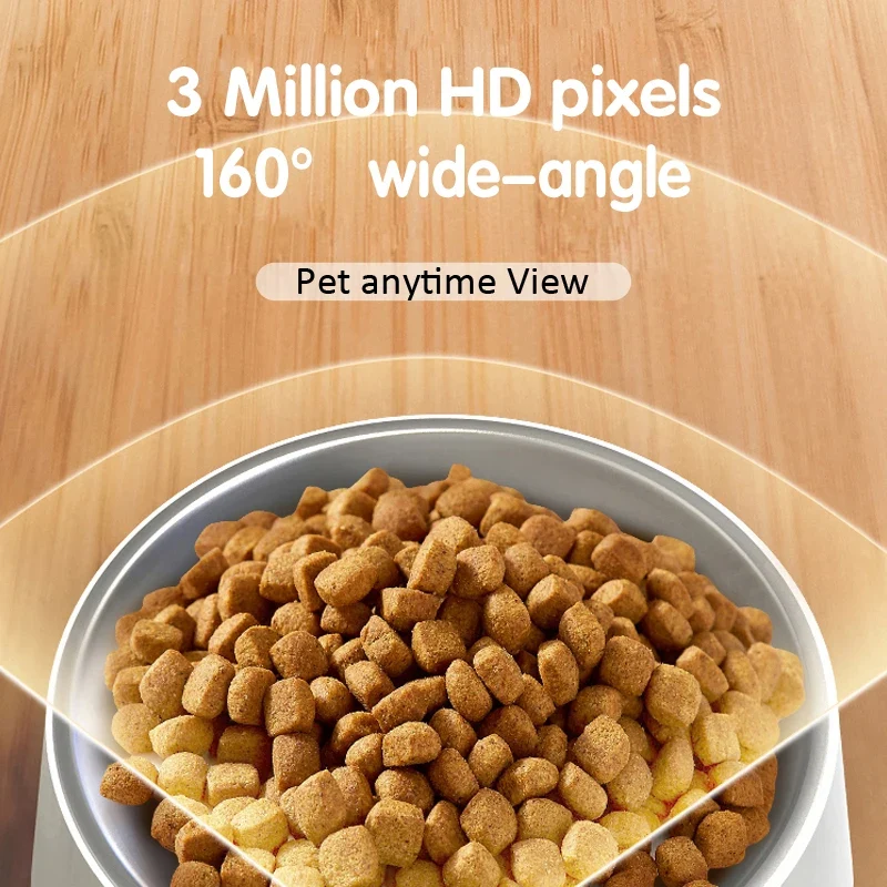 Distributeur de Croquettes 6 L Caméra HD Audio Bidirectionnel